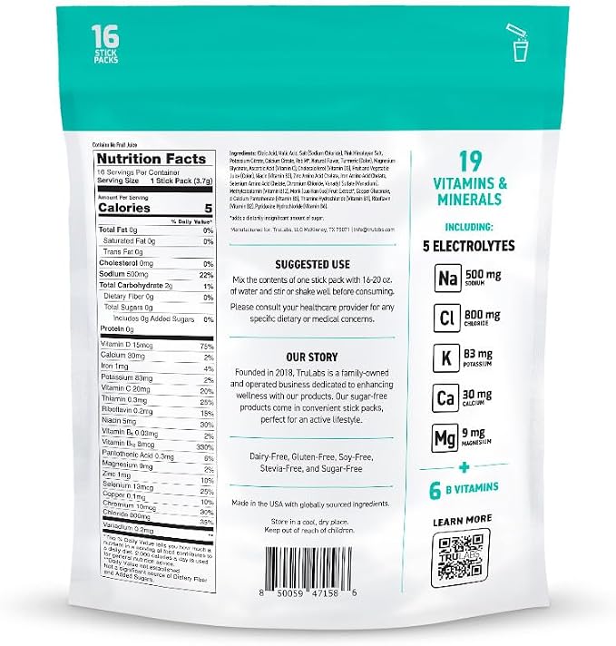 TRULABS Hydrate Electrolyte Drink Mix – Orange Twist Flavor, Sugar-Free - Image 5