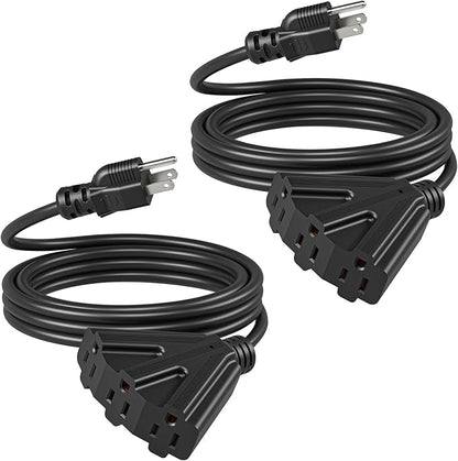 DEWENWILS 10 FT Outdoor Tri-Tap Extension Cord Splitter, Halloween Weatherproof by DEWENWILS