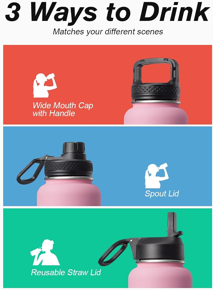 32 oz Insulated Water Bottle - Image 5