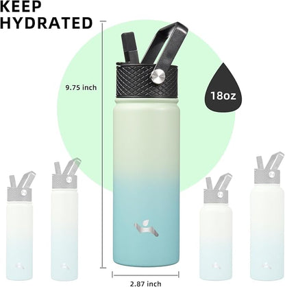 Konokyo 18 oz Insulated Water Bottle Stainless Steel Sport Bottles - Image 5