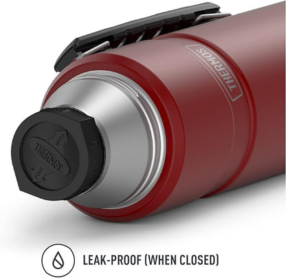 THERMOS Stainless King Vacuum-Insulated Beverage Bottle, 40 Ounce, Rustic Red - Image 3