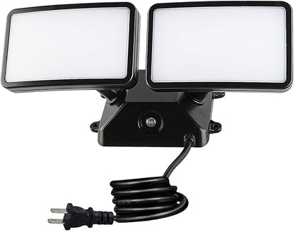 FAGUANGAO Dusk to Dawn LED Security Light, 18W Plug in Flood Light Outdoor by FAGUANGAO
