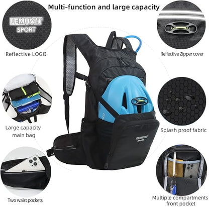 Hiking Daypack Waterproof Biking Backpack 15L Lightweight Durable Backpack - Image 5