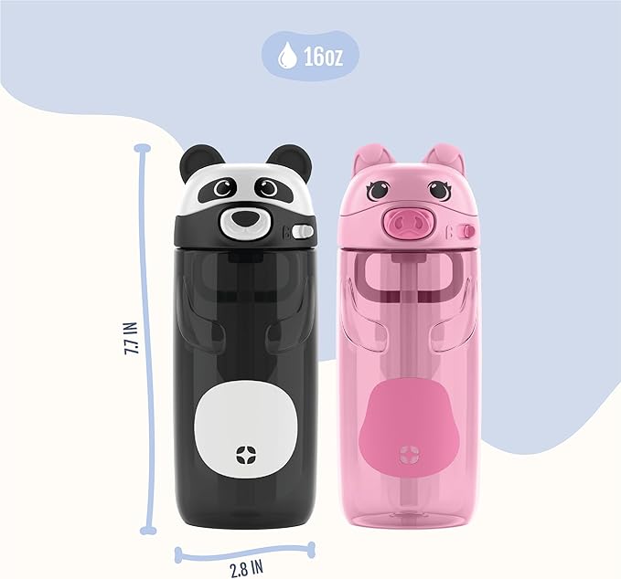 Ello Ellies 16oz Plastic Kids Water Bottle - Image 3