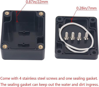 Project Box IP65 Waterproof Junction Box ABS Plastic Black Electrical Boxes DIY - Image 4