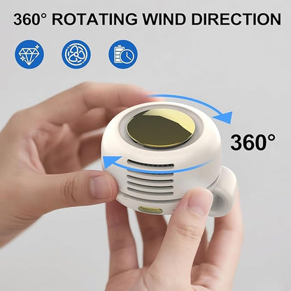 TFQXA1Z Portable Silent Clip On Bladeless Fan, Rechargeable Wearable Fan - Image 4
