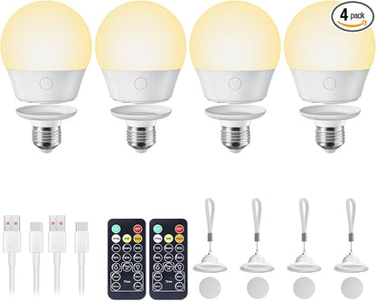 Rechargeable Light Bulb with Remote and Timer by Brightown