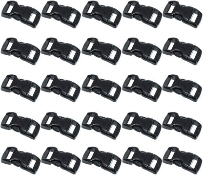 Black Plastic Side Release Buckles by ParacordPlanet
