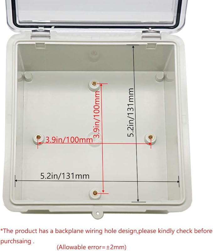 Zulkit Junction Box ABS Plastic Dustproof Waterproof IP65 Electrical Boxes - Image 5