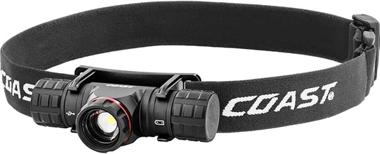 Coast XPH25R 410 Lumen USB Rechargeable-Dual Power LED Headlamp by Coast