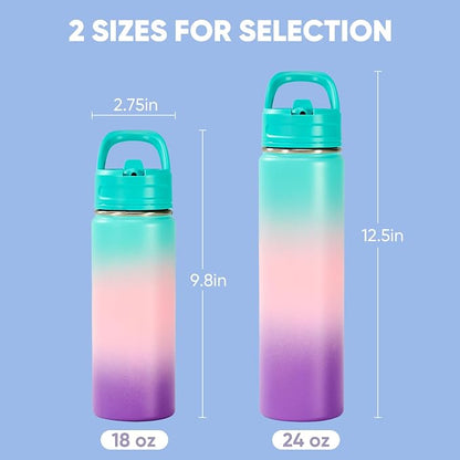 Fijinhom 24oz Insulated Stainless Steel Water Bottle - Image 2