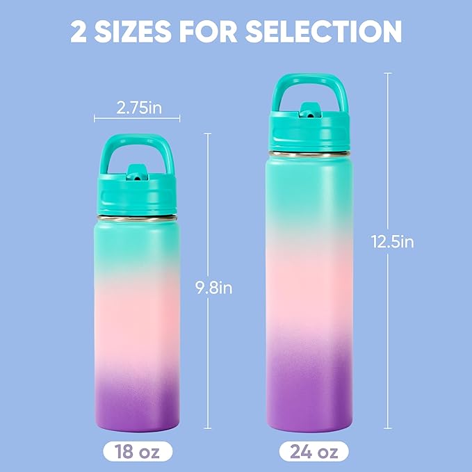 Fijinhom 18oz Insulated Stainless Steel Water Bottle - Image 2