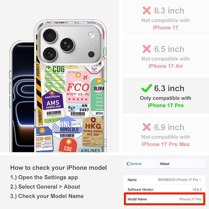 MOSNOVO for iPhone 17 Pro Case | Military Grade 6.6ft Drop Tested | Camera - Image 2