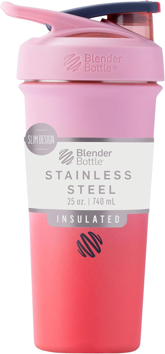 BlenderBottle Sport Sleek Insulated Stainless Steel Shaker Bottle by BlenderBottle