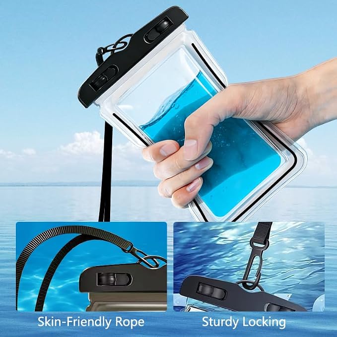 Waterproof Phone Pouch 2 Pack, IPX8 Universal Phone Dry Bag Case Floating - Image 6