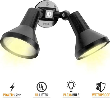 Ciata 15" Outdoor Security Flood Light 2 Head - Image 3