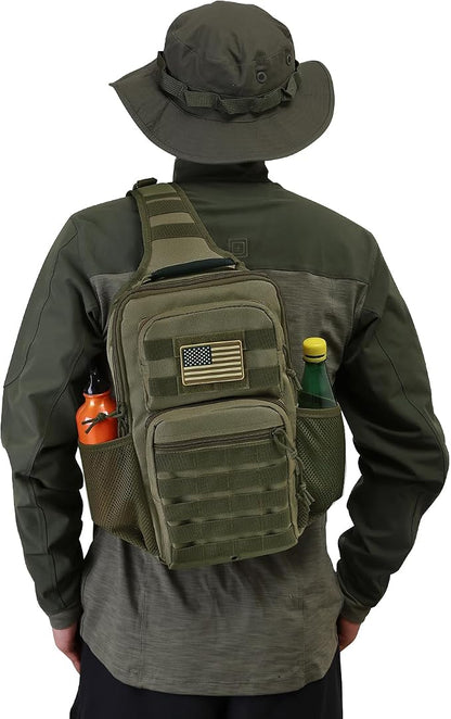 Rover Sling Pack Tactical Shoulder Sling Bag Backpack - Image 7