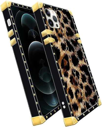 Compatible with iPhone 11 Pro Max Case, Seamless Gold Chain Leopard Luxury - Image 3