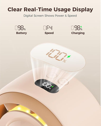SWEETFULL Baby Stroller Fan - 4000mAh Rechargeable 4-Speed Quiet - Image 5