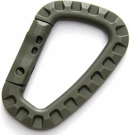 Tactical Gear Carabiner Keychain Clip Plastic D-Rings Large Key Chain Heavy by CooBigo