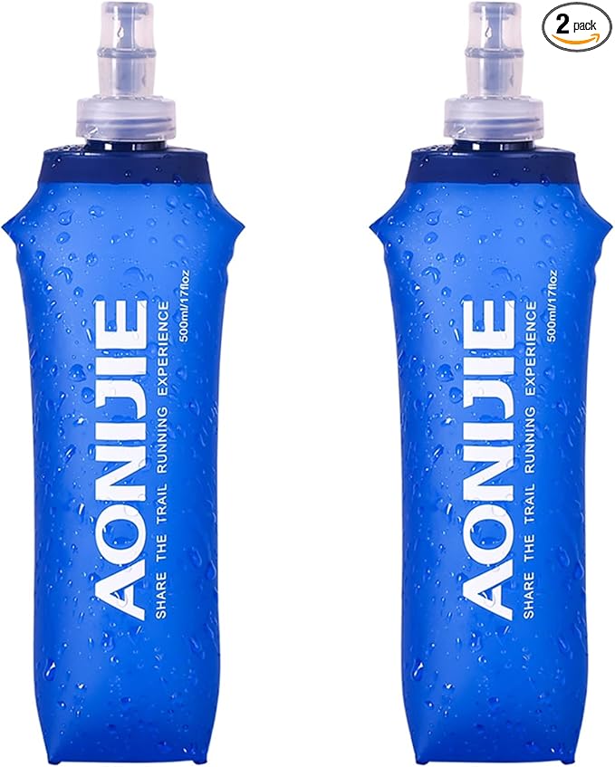 TRIWONDER TPU Soft Folding Water Bottles BPA-Free Collapsible Flask by TRIWONDER