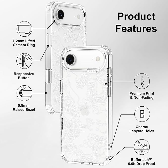 MOSNOVO for iPhone Air Case | Military Grade 6.6ft Drop Tested | Camera Control - Image 7