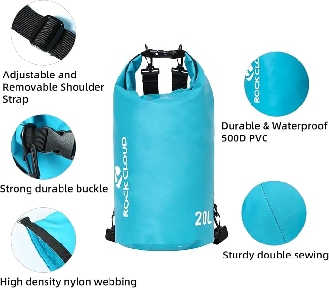 ROCK CLOUD Dry Bag Waterproof 20L Dry Sack - Image 5
