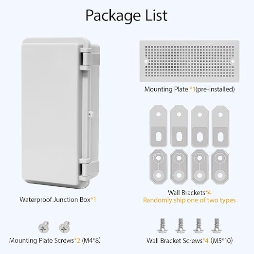 Junction Box ABS Plastic IP65 Waterproof Dustproof Universal Electrical - Image 7