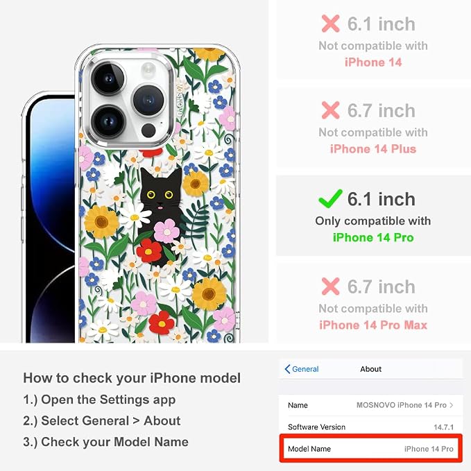 MOSNOVO Case for iPhone 14 Pro - Image 2
