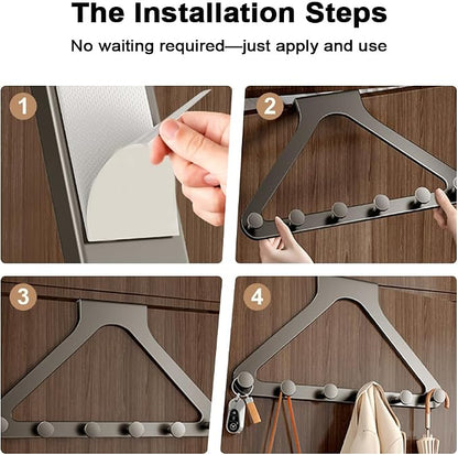 Over-The-Door Hanger Organizer, 2026 New Modern Over Door Hook, Heavy Duty Door - Image 5