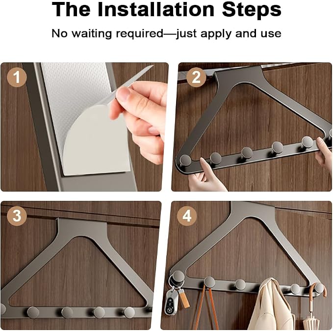 Over-The-Door Hanger Organizer, 2026 New Modern Over Door Hook, Heavy Duty Door - Image 3