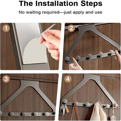 Over-The-Door Hanger Organizer, 2026 New Modern Over The Door Hanger Rack - Image 7