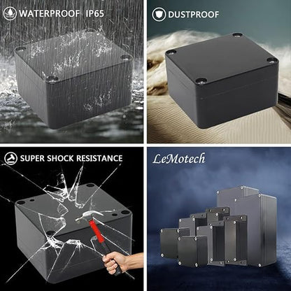 LeMotech Electrical Box ABS Plastic Project Box IP65 Waterproof Junction Box - Image 7