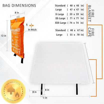Fire Blanket - 1500F CE Certified Emergency Fire Blanket - Image 10