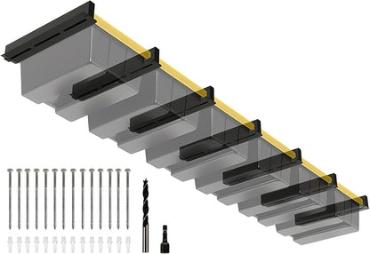 6-bin Overhead Garage Storage Rack, Ceiling Storage Racks Heavy Duty, Powder by Eastrexon