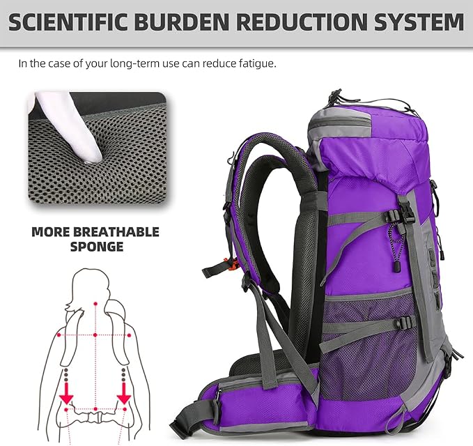 King'sGuard 60L Hiking Backpack - Image 2