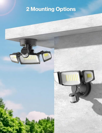 iMaihom 50W Motion Sensor Outdoor Lights, 5000LM Hardwired Motion Sensor Flood - Image 8