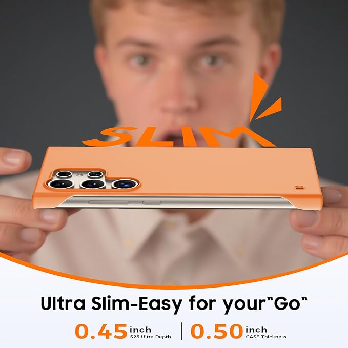 GRECAZO Slim Borderless for Samsung Galaxy S24 Ultra Phone Case 6.8" Ultra-Thin - Image 4