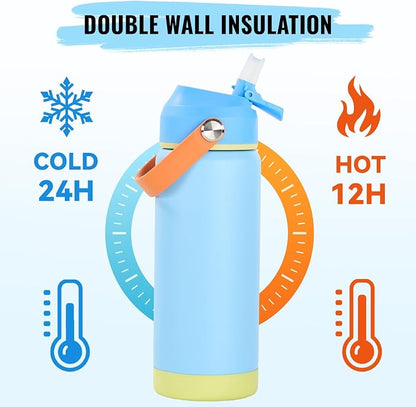 Fijinhom 18oz Insulated Stainless Steel Water Bottle, Wide Mouth Double Wall - Image 6