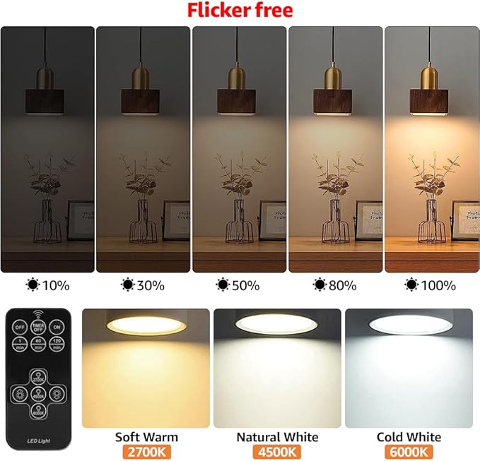 BLUEYE Rechargeable Light Bulbs, Remote Control, Soft Warm 2700K-6000K - Image 5