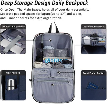 MAXTOP Deep Storage Laptop Backpack Business Anti-theft Backpacks College - Image 2