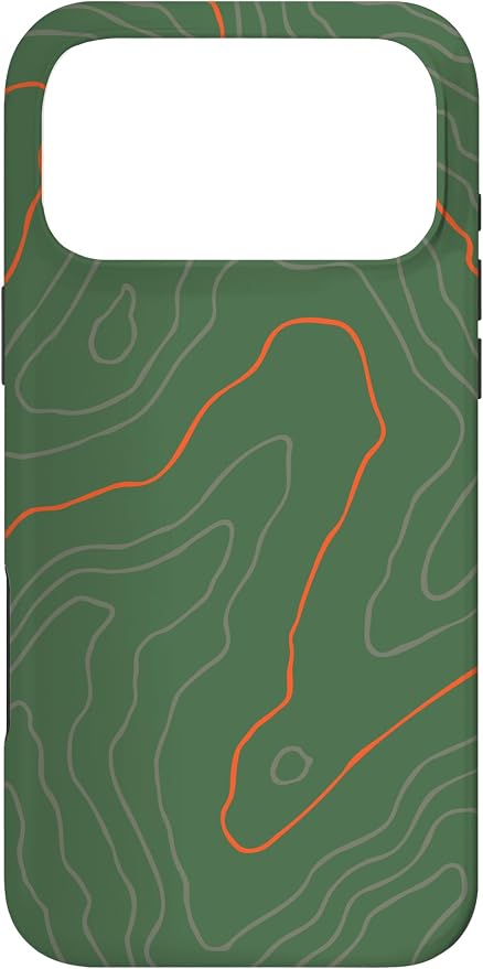 Backcountry Topo Guide Orange Lines Topographical Map Case by Unknown