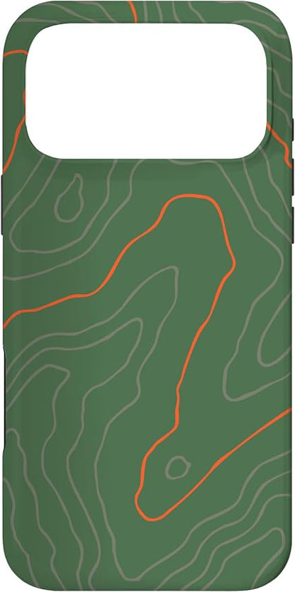 Backcountry Topo Guide Orange Lines Topographical Map Case by Unknown