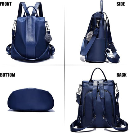 PINCNEL Women Backpack Purse Waterproof Nylon Anti-theft Rucksack Lightweight - Image 4