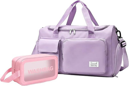 Suruid Gym Bag for Women Men, Travel Duffle Bag Large Capacity Carry On by SURUID