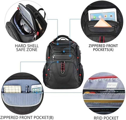 KROSER TSA Friendly Travel Laptop Backpack 17.3 inch XL Computer Backpack - Image 4
