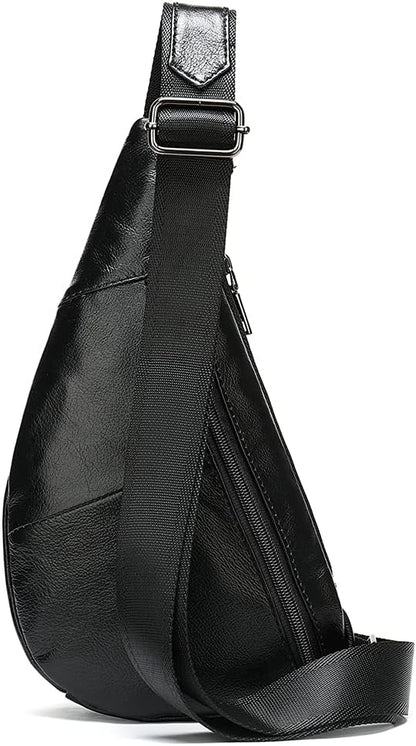Hebetag Leather Crossbody Sling Bag - Image 2