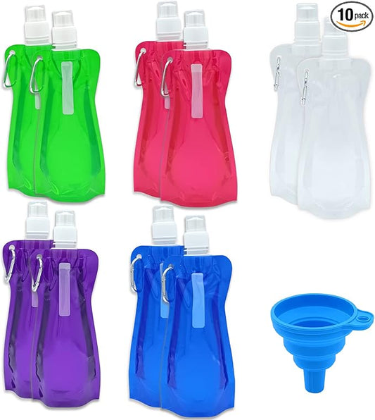 10pcs Collapsible Reusable Water Bottle by Unknown