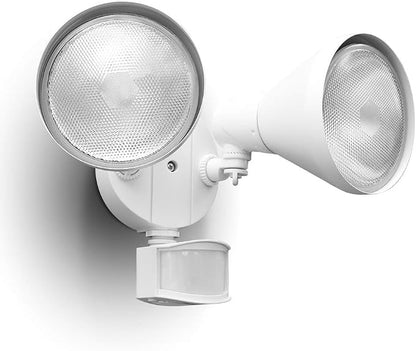 LUTEC 180-Degree 2-Head Motion-Activated Flood Light 300 Watt Halogen Motion by LUTEC