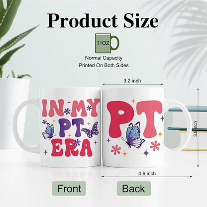 RZHV In My PT Era 11 Oz Novelty Mug, Cute Butterfly Office Ceramic Mug Gifts - Image 2